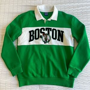 NBA Boston Celtics Collared Crewneck